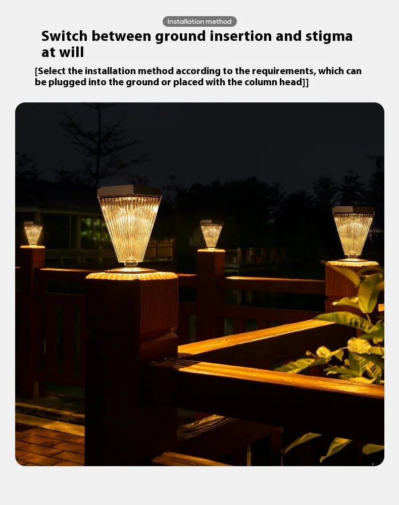 Solar Lamps for Home Garden, Villa and Yard Atmosphere Lighting, High-brightness Outdoor Garden Lamps Oasis Select