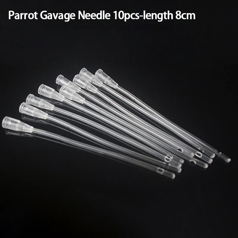 Parrot Little Bird Oral Gavage Needle Outer Diameter 2mm Length About 8/12/15cm Silicone Soft Tube Oasis Select 10pcs 8cm