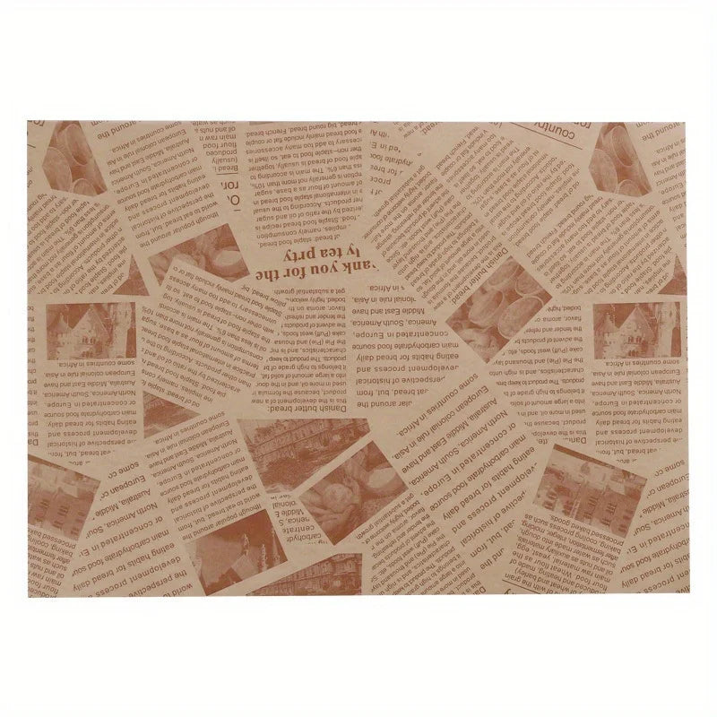 50PCS Greaseproof Baking Paper Liners Food Safe Tray Inserts Disposable Parchment Sheets for Snacks Burgers Bakery Kitchen Use Oasis Select 50pcs