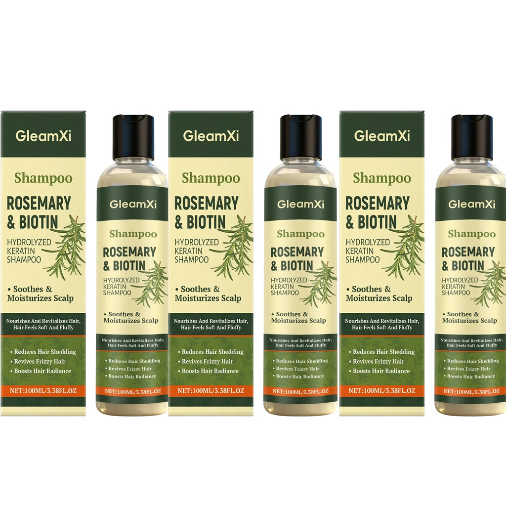 Gleamxi Rosemary Biotin Shampoo – Hair Growth & Anti Hair Loss Hair Growth Shampoo Oasis Select 3pcs