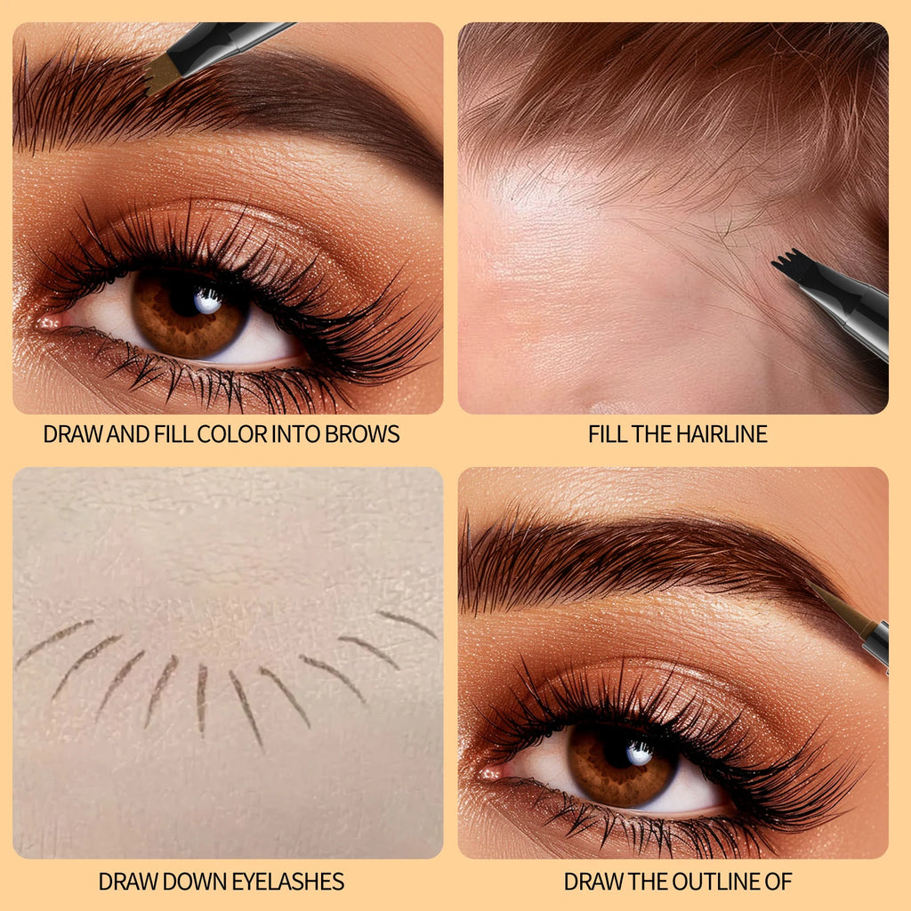 Hello Kiss 4-Point Microblading Eyebrow Pen – Waterproof