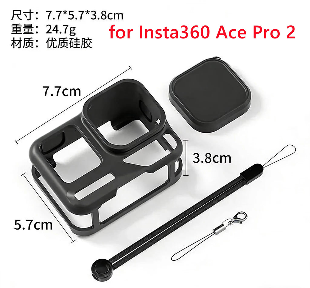 Insta360 Ace Pro 2 Screen Protector, Lens Cap & Storage Bag