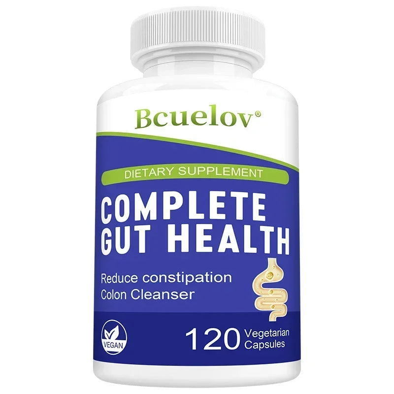 Gut Health Capsules – Senna Leaf, Ginger & Dandelion Root 5-in-1