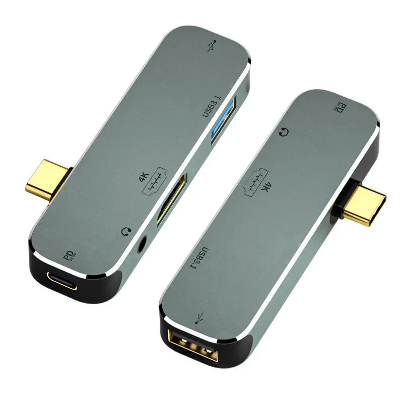  USB C Type-C Docking Station HUB3.55mm Jack Multi-function Converter PD100W USB3.0/USB2.0/USB3.1 HDMI-Compatible USB Extender Oasis Select