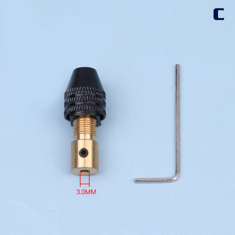 2mm-5mm Universal Small Electronic Drill Bit Collet Mini Chuck Tool Set Fixture Clamp Multifunction Micro Electric Drill Chuck Oasis Select C
