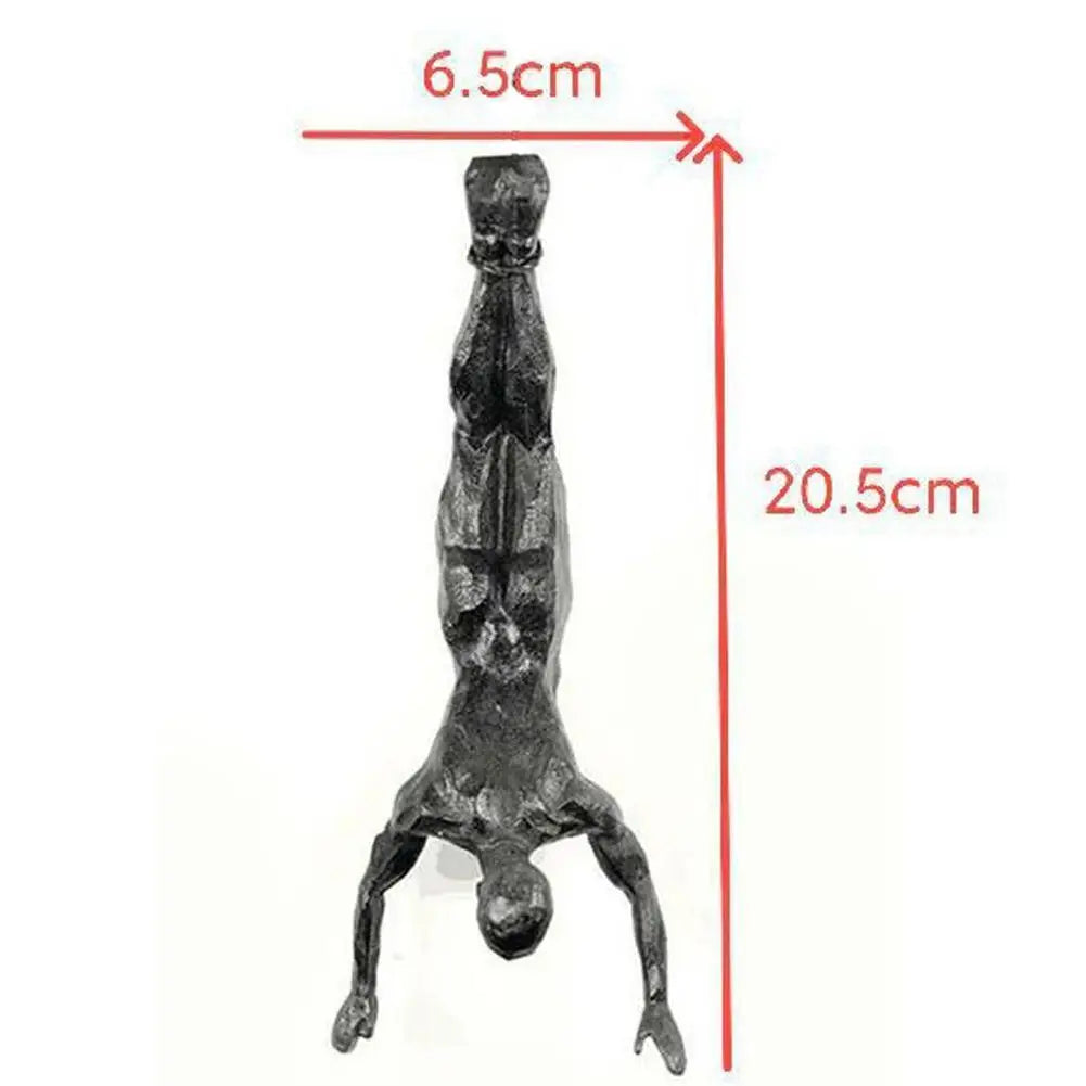 Athlete Rock Climbing Man Resin Background Wall Hanging Decoration Sculpture Statue Figures Creative Rock Climber Statue Pendan Oasis Select