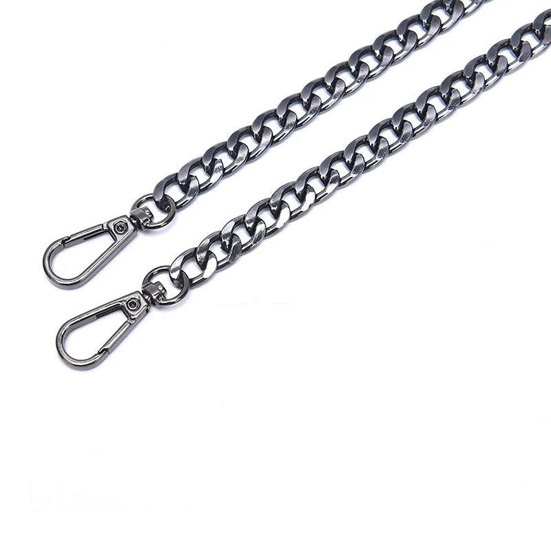 DIY Bag Strap Chain Wallet Handle Crossbody Accessories Purse Strap Chain Women's bag Replaced Bag Spare Parts Oasis Select Black