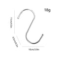 Stainless Steel S Hooks Multipurpose Stainless Steel Hooks Rust-Proof Hooks with Large Bearing Load Hangable Hooks for Bedroom Oasis Select large