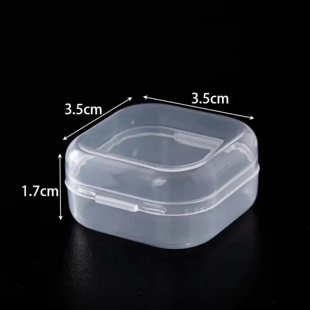 1pc 6 Grids Compartments Plastic Transparent Organizer Jewel Bead Case Cover Container Storage Box For Jewelry Pill Coin Sundry Oasis Select Transparent12