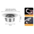 Prevent Backflow Toilet Odor Stopper Squatting Pan Accessories Bathroom Fitting Toilet Deodorant Stopper Stainless steel Oasis Select large