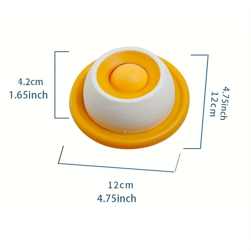 Pet Lick Mat Yogurt Licking Plate Slow Feeder for Dogs & Cats - Interactive Snack Bowl, Promotes Dental Health, Pet Licking Mat Oasis Select Orange