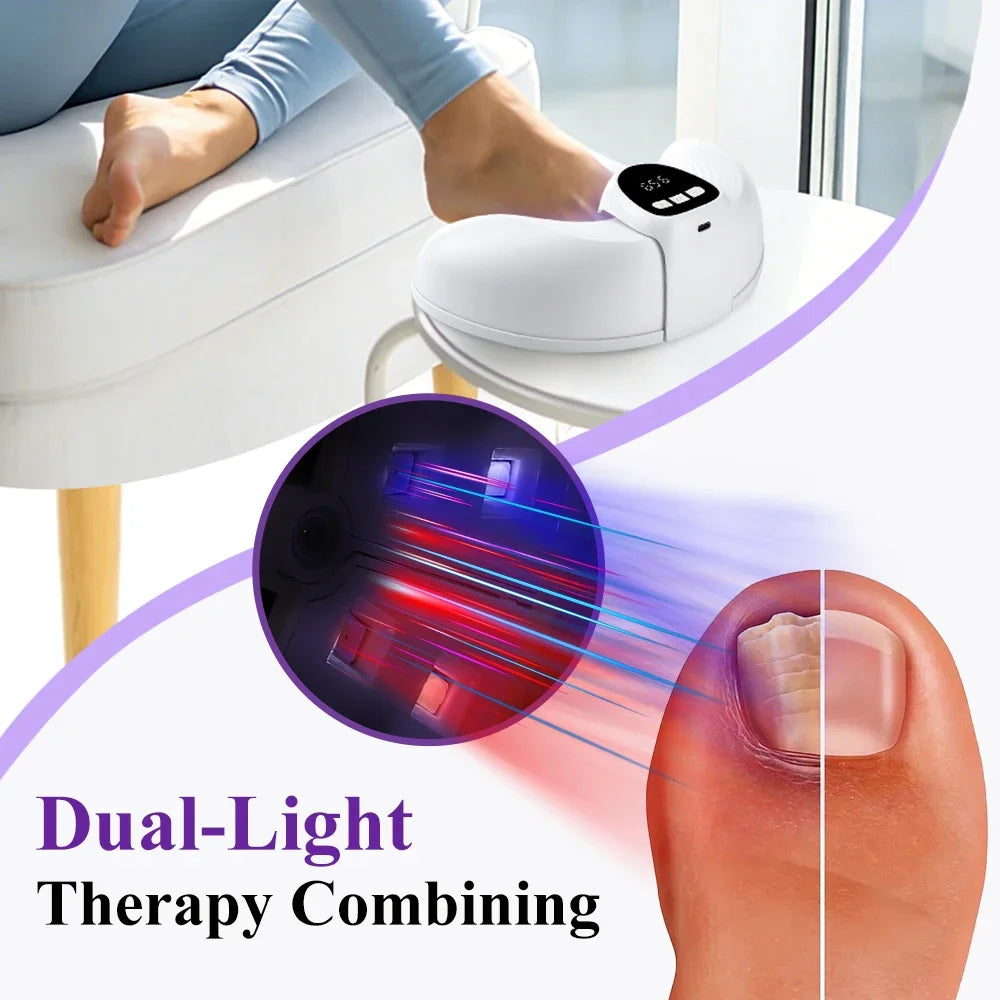 Dual-Wavelength Nail Light Therapy Device | Toenail & Fingernail