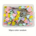 100/500PcsDressmaking Pins Embroidery Patchwork Pins Sewing Embroidery Quilting Tools Needle Sewing DIY Sewing Accessories Tools Oasis Select 50pcs