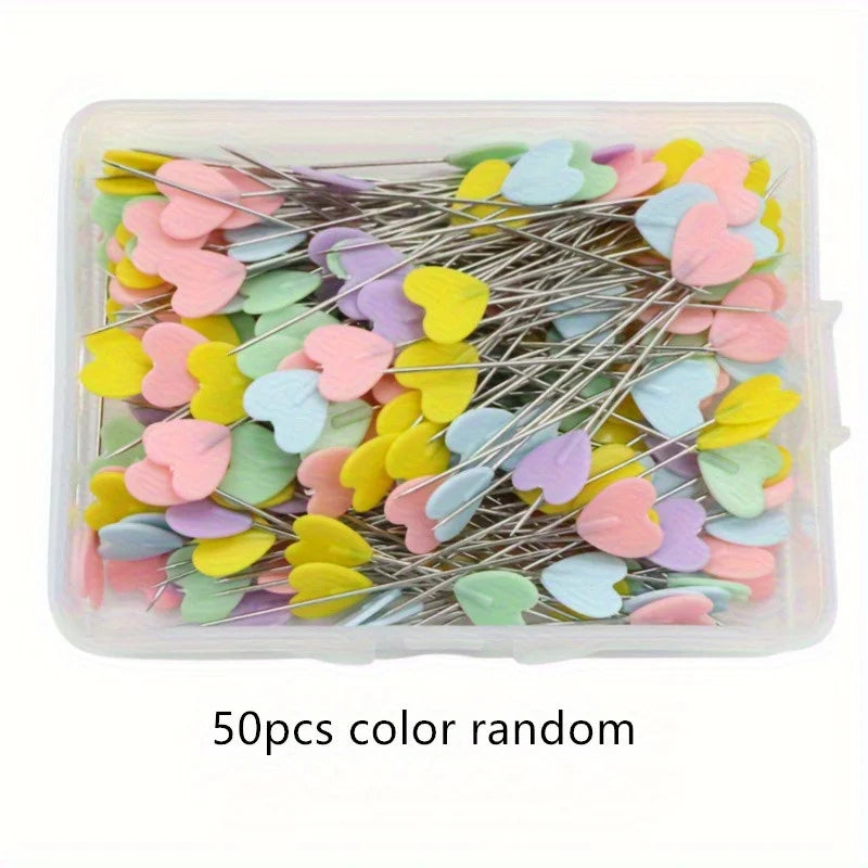 100/500PcsDressmaking Pins Embroidery Patchwork Pins Sewing Embroidery Quilting Tools Needle Sewing DIY Sewing Accessories Tools Oasis Select 50pcs