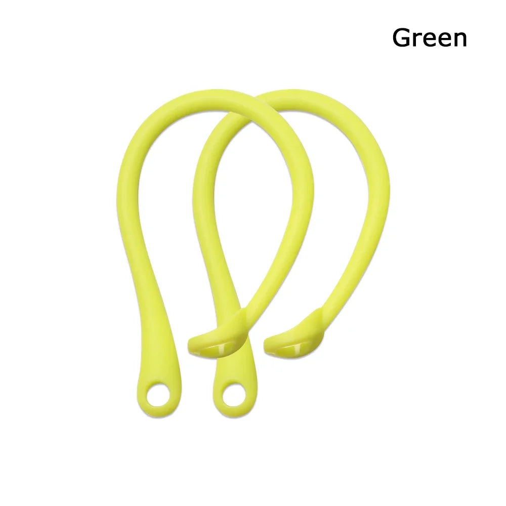 1 Pair Silicone Anti-lost Ear Hook for Apple AirPods 1 2 3 Pro Sports Anti-drop Ear Hook Wireless Earphone Ear Hook White Black Oasis Select Green