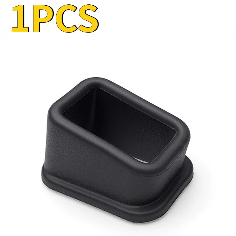 Anti-Slip Silicone Holder 1/2/4PCS Car Seat Belt Slot Fixer Safety Belts Lock Buckle Fixing Auto Interior Decorative Accessories Oasis Select 1PC black