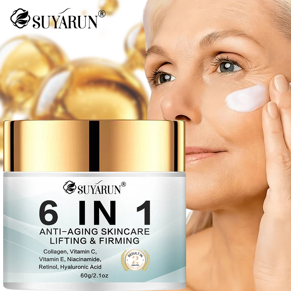 SUYARUN 6-in-1 Anti-Aging Collagen Face Cream | All Skin Types Anti-Aging Face Cream Oasis Select