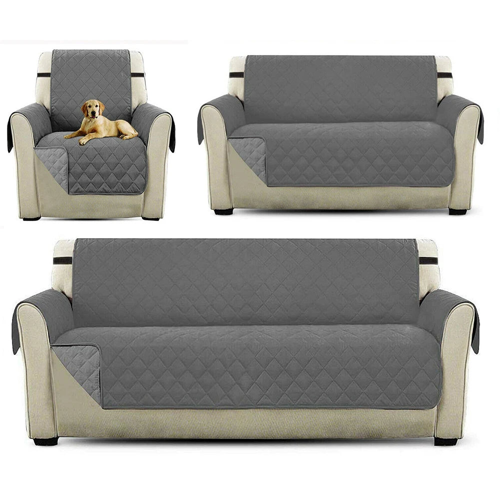 Reversible Quilted Sofa Cover 1/2/3 Seater | Non-Slip Slipcover Sofa Slipcover Oasis Select