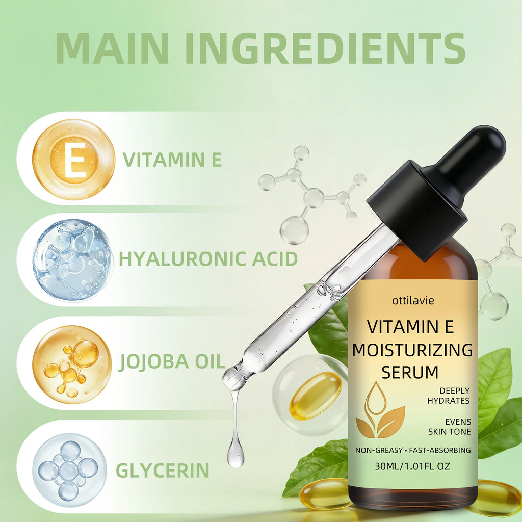 ottilavie Vitamin E Moisturizing Serum | All-Day Hydration Face Serum Oasis Select