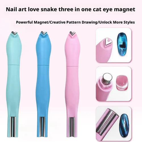 3D Cat Eye Nail Art Magnetic Pen – Gel Polish Magnet Wand Nail Art Magnet Tool Oasis Select