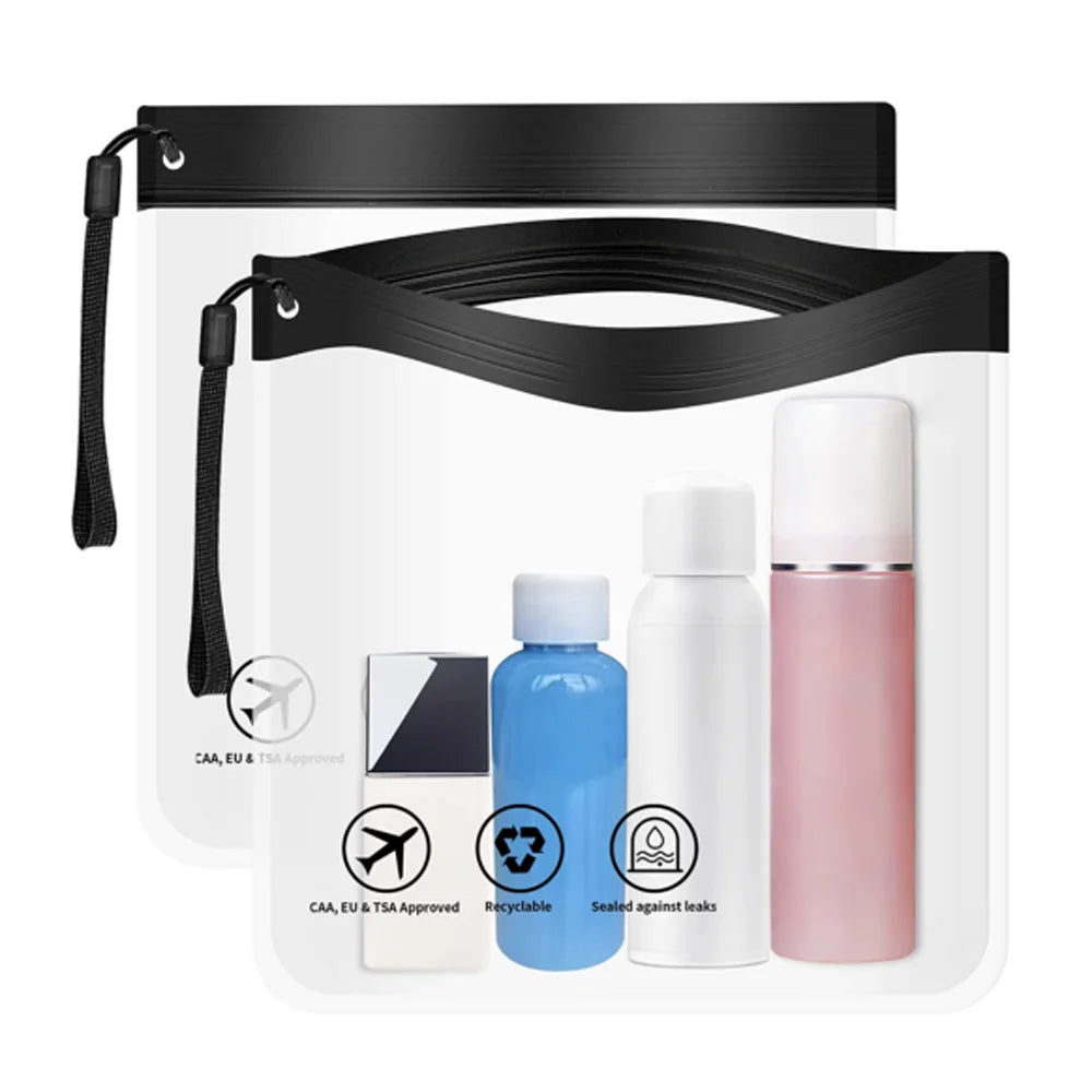 Luggage Transparent Travel Use Leakproof Flight Make Up Waterproof Bag For Women Reusable Airport Security Toiletry Bag Oasis Select
