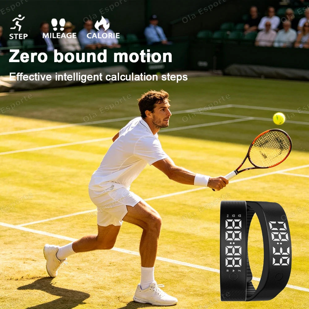 HW12 Vibrating Alarm Clock Smart Bracelet | Silent Wake-Up Band