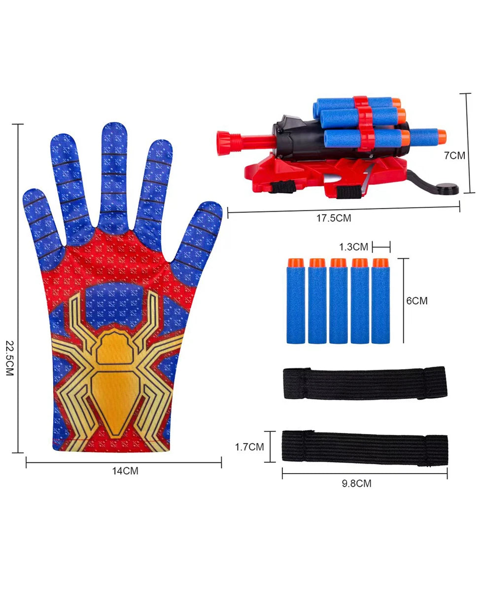 Spider Launcher Chidlren Toy Glove Web Shooters Halloween Wristband Prop Boys Cosplay Figure Game Christmas Kids Present Toys Oasis Select 3piece set