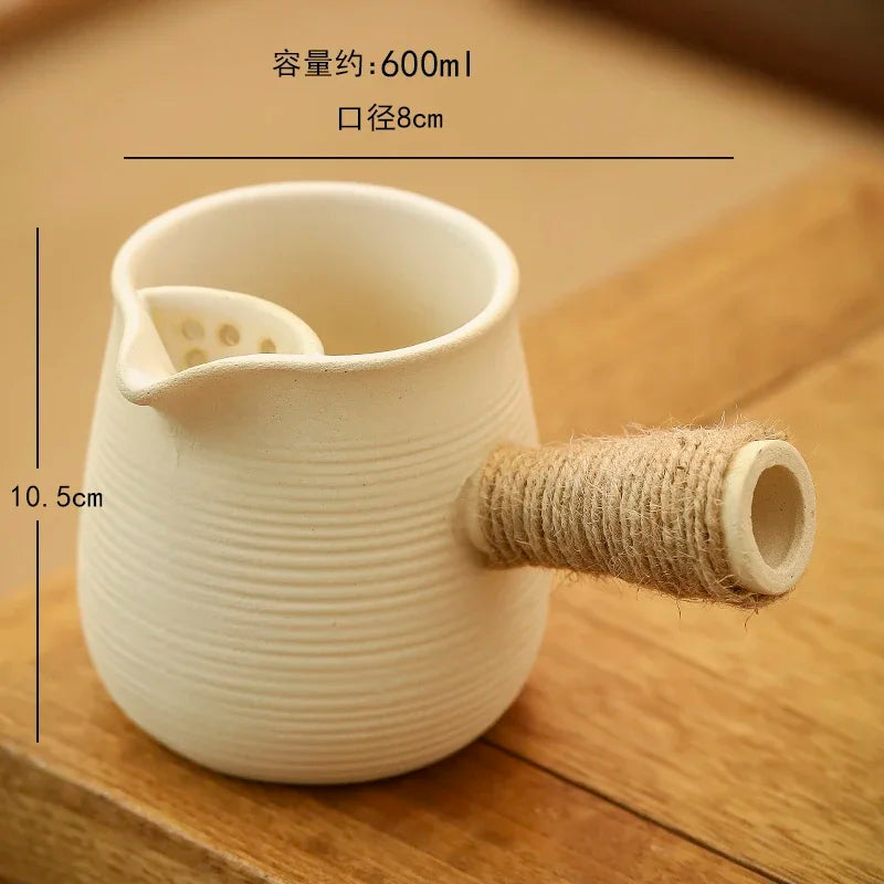 Ceramic Baked Milk Tea Pot Can Be Dry Boiled Boiled Tea Warm Milk Pot Teapot Tea Infuser Oasis Select 600ml 3