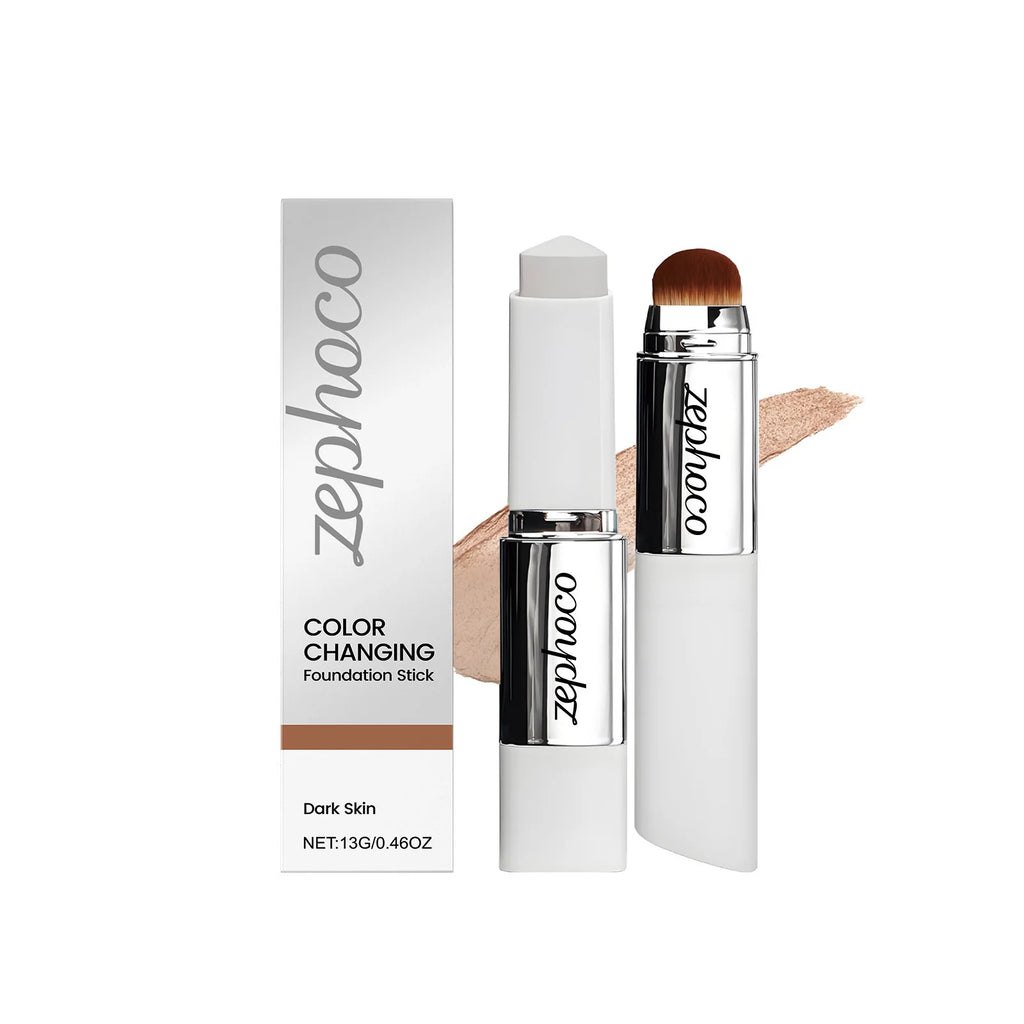 Zephoco Color-Changing Foundation Stick – Matte & Moisturizing Foundation Stick Oasis Select Ivory Withe