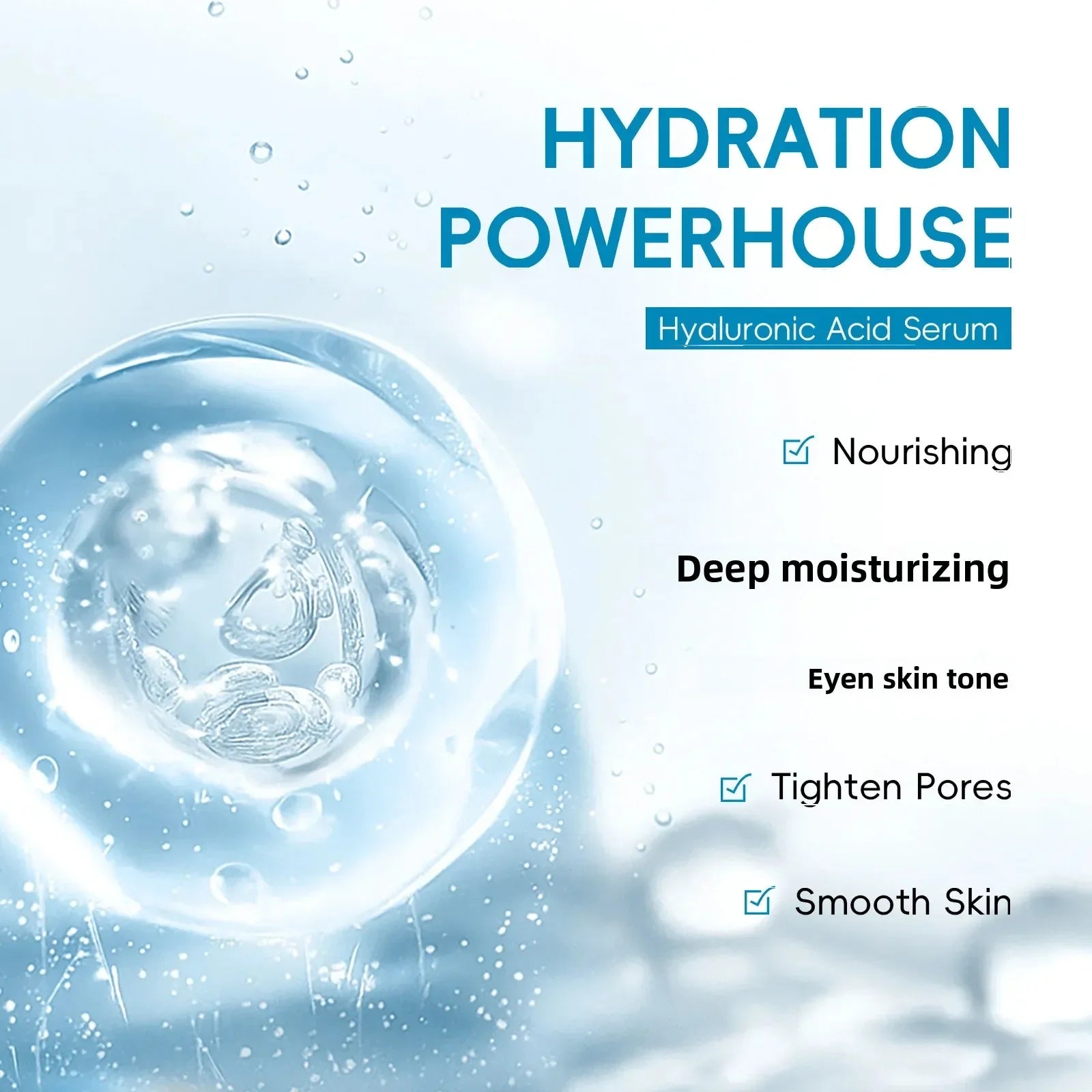 LAIKOU Hyaluronic Acid Serum 30ml – Hydration & Pore Minimizing