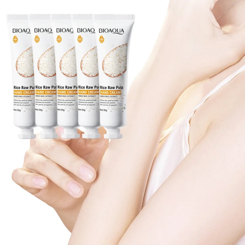 BIOAOUA Rice Extract Hand Cream – Moisturizing, Non-Greasy 30g Hand Cream Oasis Select