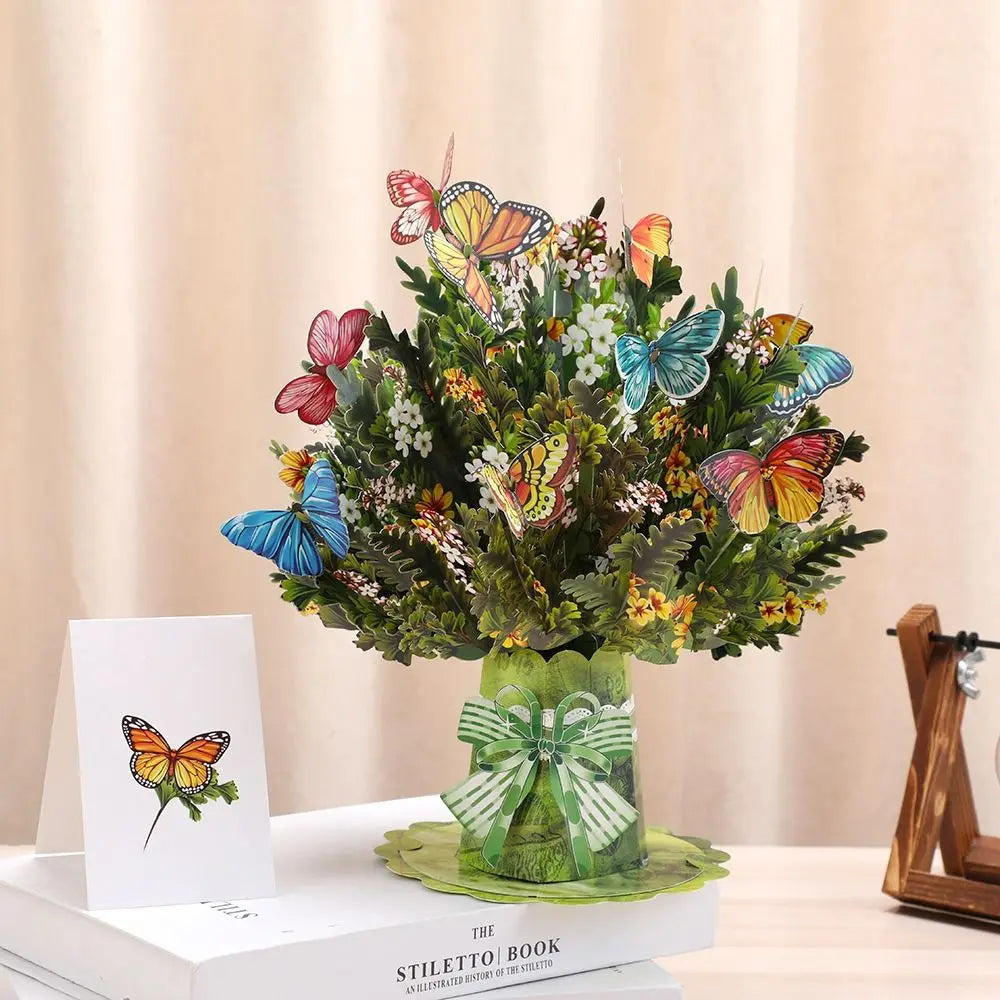 3D Pop-Up Flower Greeting Card – Handmade Birthday & Thank You