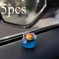 5/10pcs Luminous Mini Resin Garden Decoration Outdoor Patio Lawn Yard Fish Tank Potted Plants Car Ornaments Car Dashboard Toys Oasis Select 5pcs