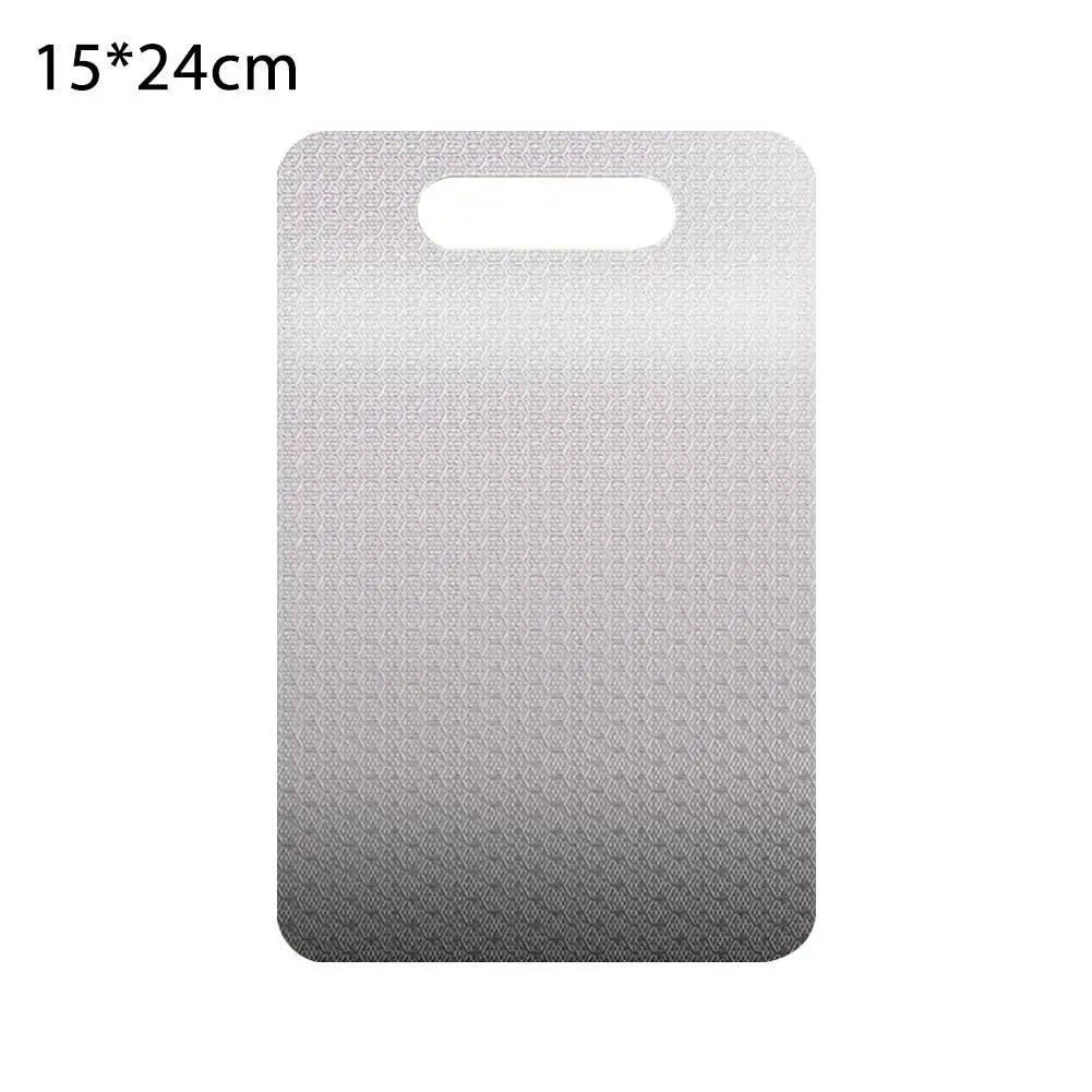 NEW Honeycomb Pattern Stainless Steel Cutting Board, Anti-Slip & Anti-Bacterial Double-Sided for Meat, Veg, Fruit - Home Kitchen Oasis Select A