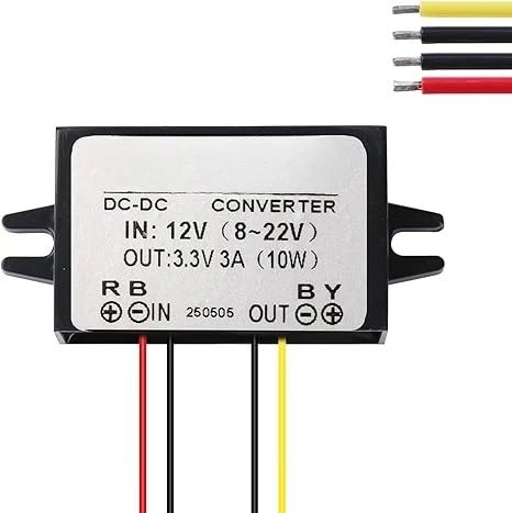 DC To DC Voltage Reducer Converter 8-31V Step Down To 3-24V 3A Power Supply Module Buck Transformer For Truck Golf Cart Club Car Oasis Select 12V to 3.3V 3A