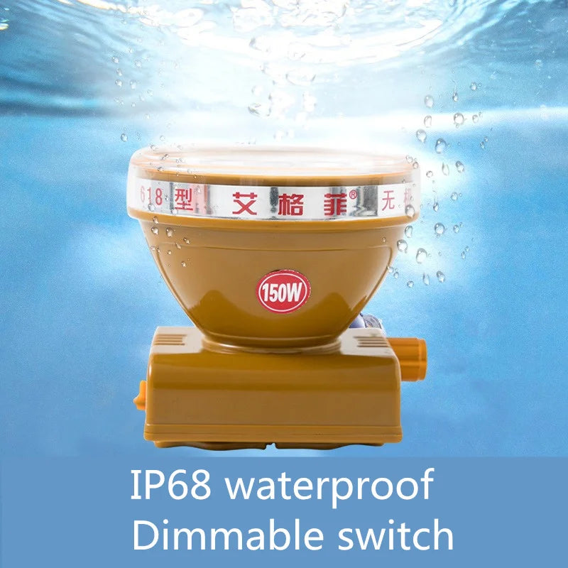 IP68 Waterproof LED Headlamp 18000LM Dimmable Diving & Outdoor