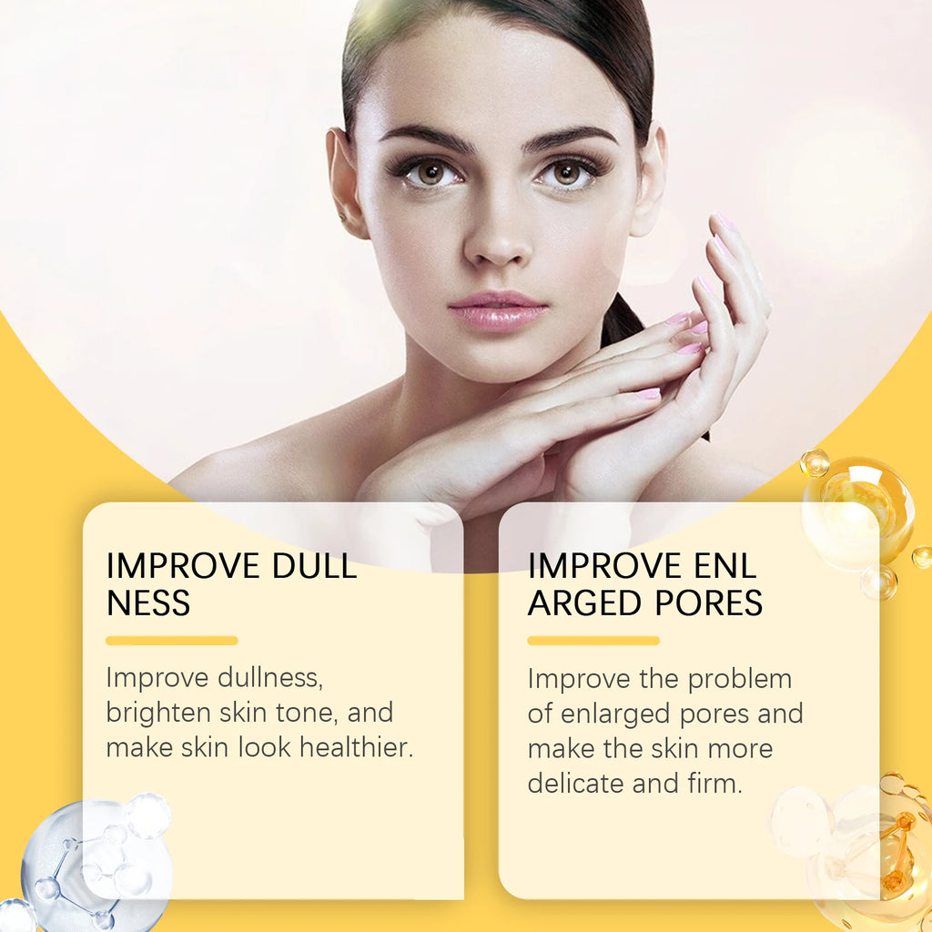 Vitamin C Facial Serum Acne Mark Reduce Fine Lines Brightening Even Skin Tone Moisturizing Essence Firming Nourishing Skin Care Oasis Select