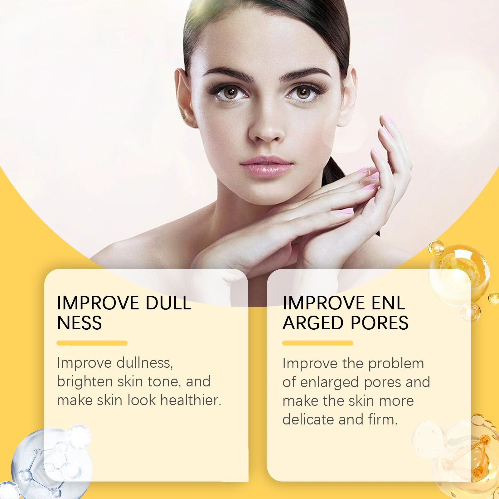 Vitamin C Facial Serum Acne Mark Reduce Fine Lines Brightening Even Skin Tone Moisturizing Essence Firming Nourishing Skin Care Oasis Select