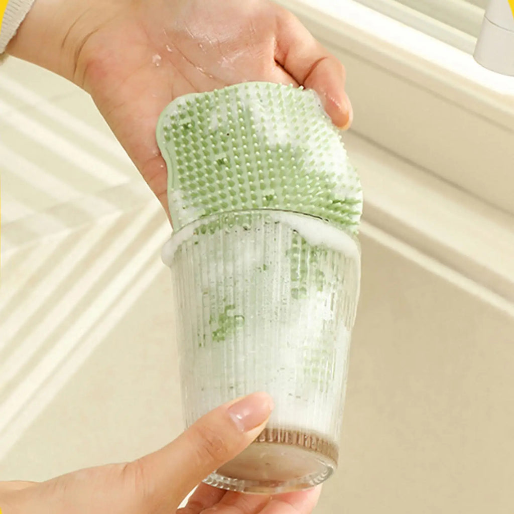Potato Brush Scrubber Non-Slip Soft Bristles Reusable Fruit Brush Scrubber for Potatoes Carrots Corn Cucumbers Fruits Tableware Oasis Select