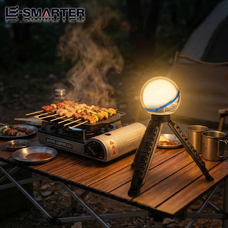 Portable Rechargeable Football Design Outdoor Light Emergency Camping Lamp Warm Night Lighting for Home and Camping Use Oasis Select