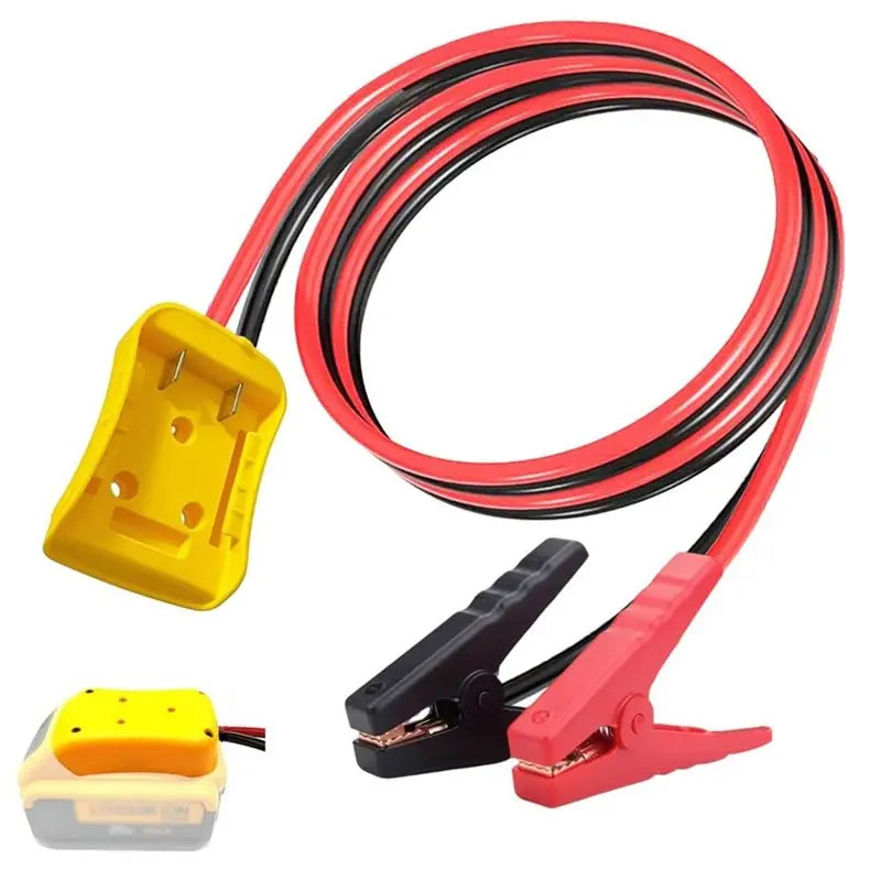 LIKE WISH Jumper Cables With Adapter For 20V Batter For Jumper Cables 2FT 8AWG Portable Automotive Booster Cables Oasis Select As Shown