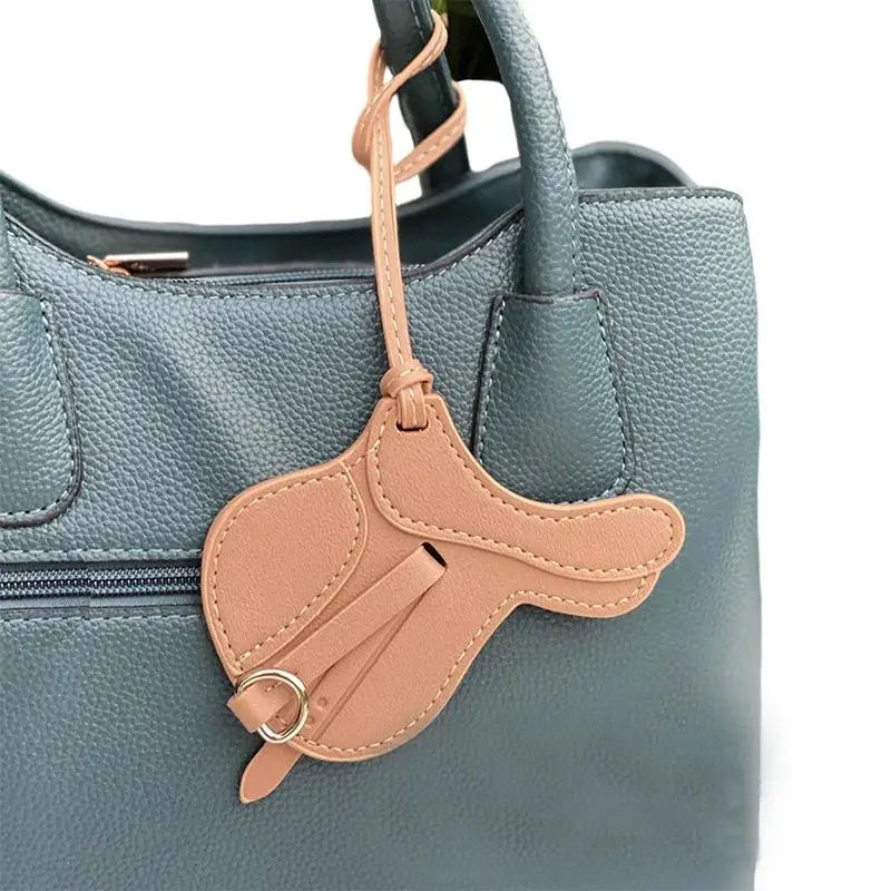 Equestrian Elegance Crafted Bag Charm - Statement Piece Made With Premium Thick PU Leather, Palmsize Oasis Select