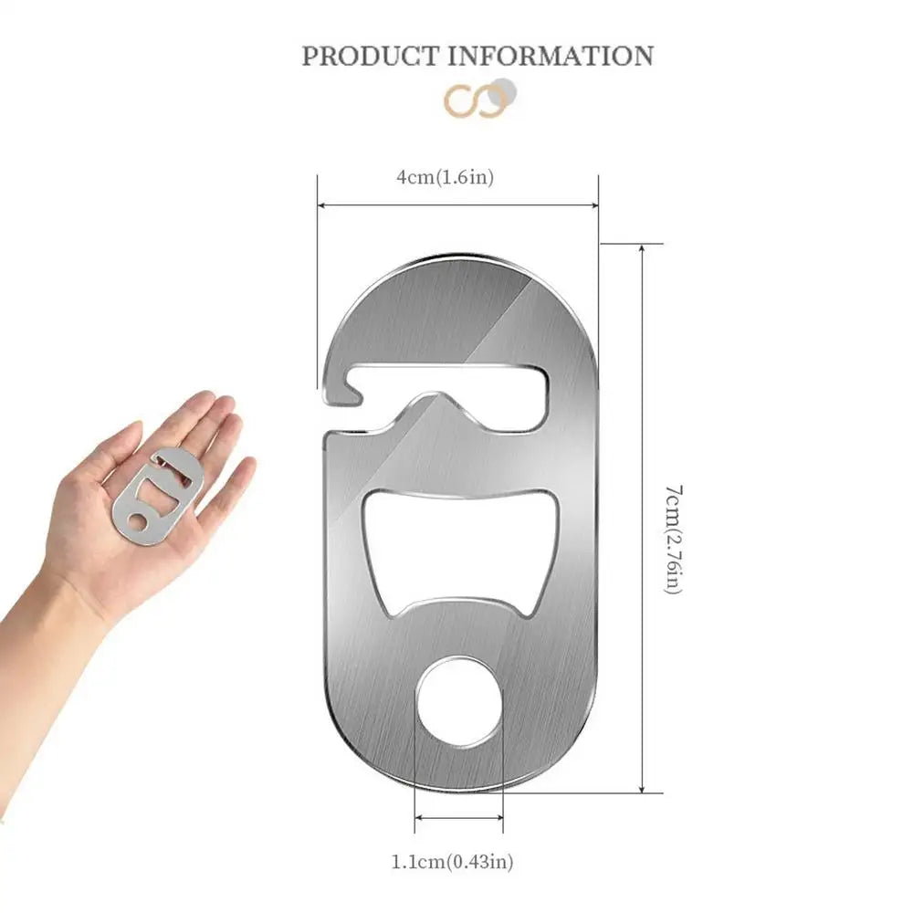 Tent Canopy Adjustment Buckle Sunshade Fixing Buckle Hook Bottle Opener High-Strength Wind Rope Cord Adjuster Multifunctional Oasis Select Silver
