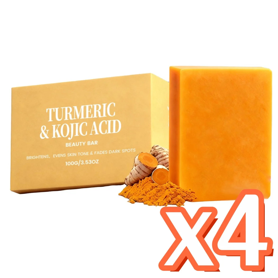 Turmeric & Kojic Acid Soap – Brightening Exfoliating Bar