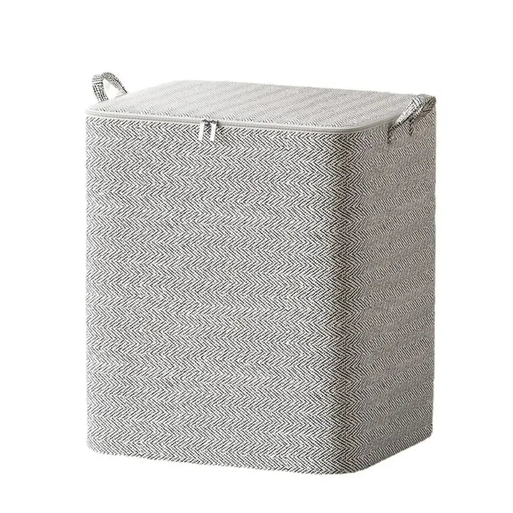 150/220L Non-woven Storage Bag with Lids Zipper Foldable Clothes Quilt Bins Container Large Capacity Dust-proof Bag Organize Oasis Select