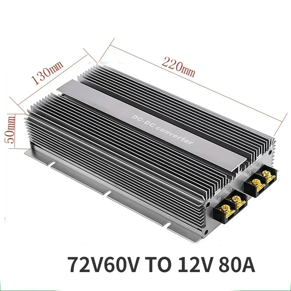30-90V TO 12V 60-120A Step Down Switching Converter Voltage Regulator 60V to 12V Step Down 48V 60V 72V 80V to 12V For Car Device Oasis Select 72V60V TO 12V 80A 30v-90v 12V|CN
