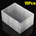Clear Acrylic Card Holder Snap Type Gaming Sports Trading Card Display Case Kpop Idol Photo Protective Sleeves Not Magnetic Oasis Select 10Pcs Case
