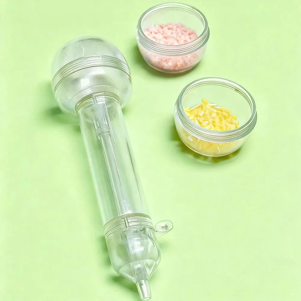 Press-Type Bead Pen | Ergonomic 3D Pixel Puzzle Dispenser Bead Craft Dispenser Oasis Select Transparent