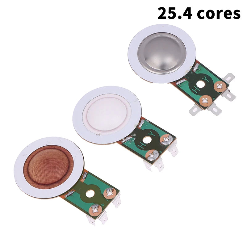25.4MM Tweeters Voice Coil Round Speaker Treble Coil Replacement Horn Titanium Film Copper Clad Alumium Diaphragm Oasis Select