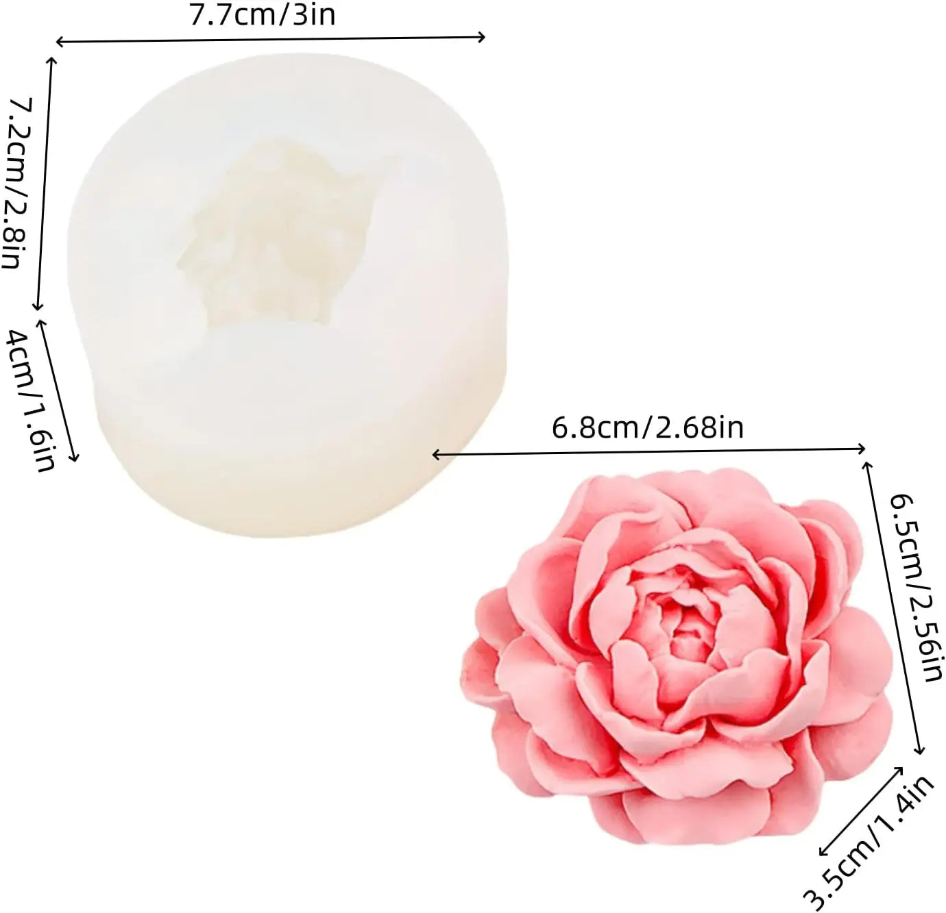 Flower Molds Silicone Moldes Para Velas Flexible Aromatherapy Candle Making Mold Jasmine Scented Candles Also Resin Gypsum Oasis Select
